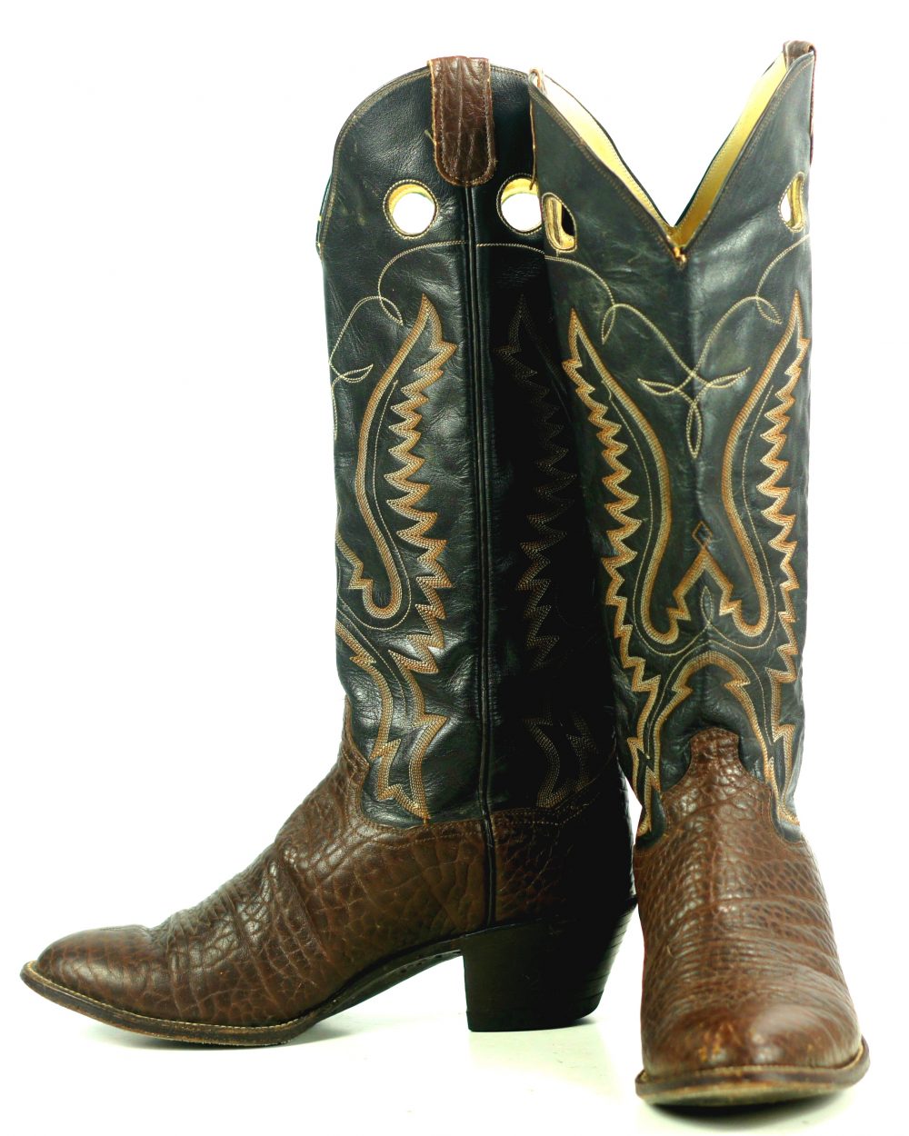 Sanders Knee Hi Buckaroo Tall Bullhide Cowboy Boots Handcrafted Men