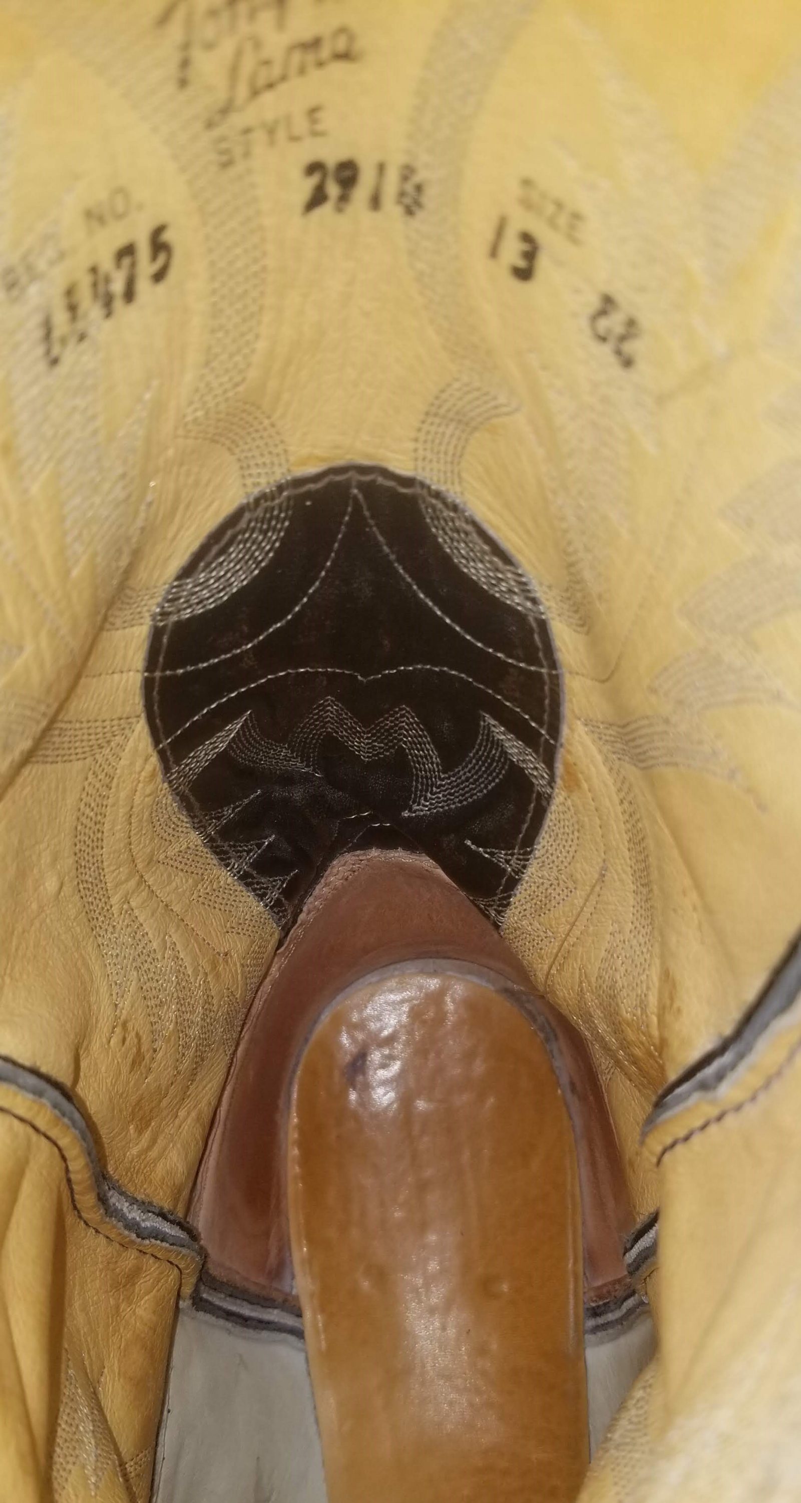 Tony Lama Cowboy Western Boots Black Leather Vintage US Texas Made Men