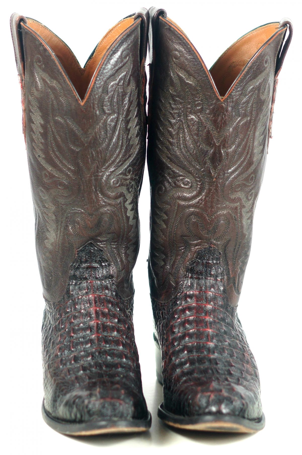 Lucchese 2000 Caiman Alligator Exotic Cowboy Western Boots Rock N Roll ...