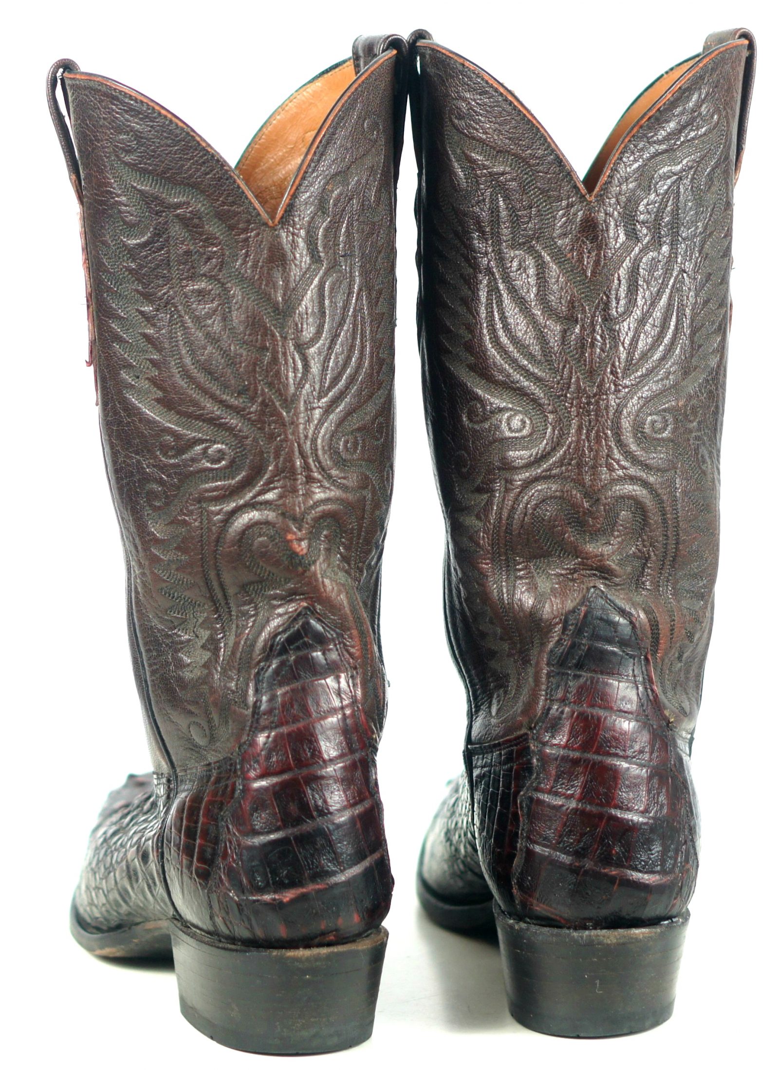 Lucchese 2000 Caiman Alligator Exotic Cowboy Western Boots Rock N Roll ...