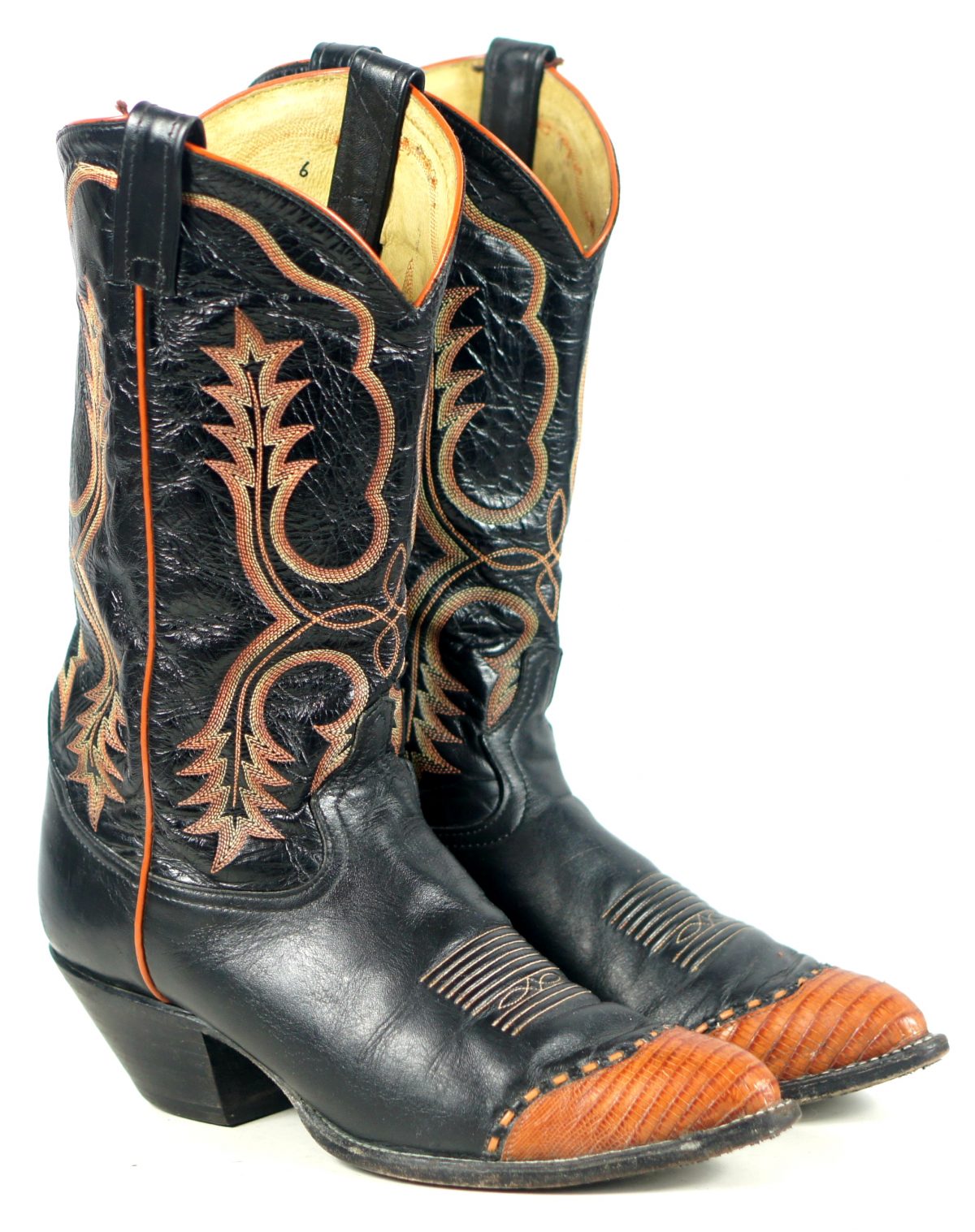 tony lama western boots 7013 black