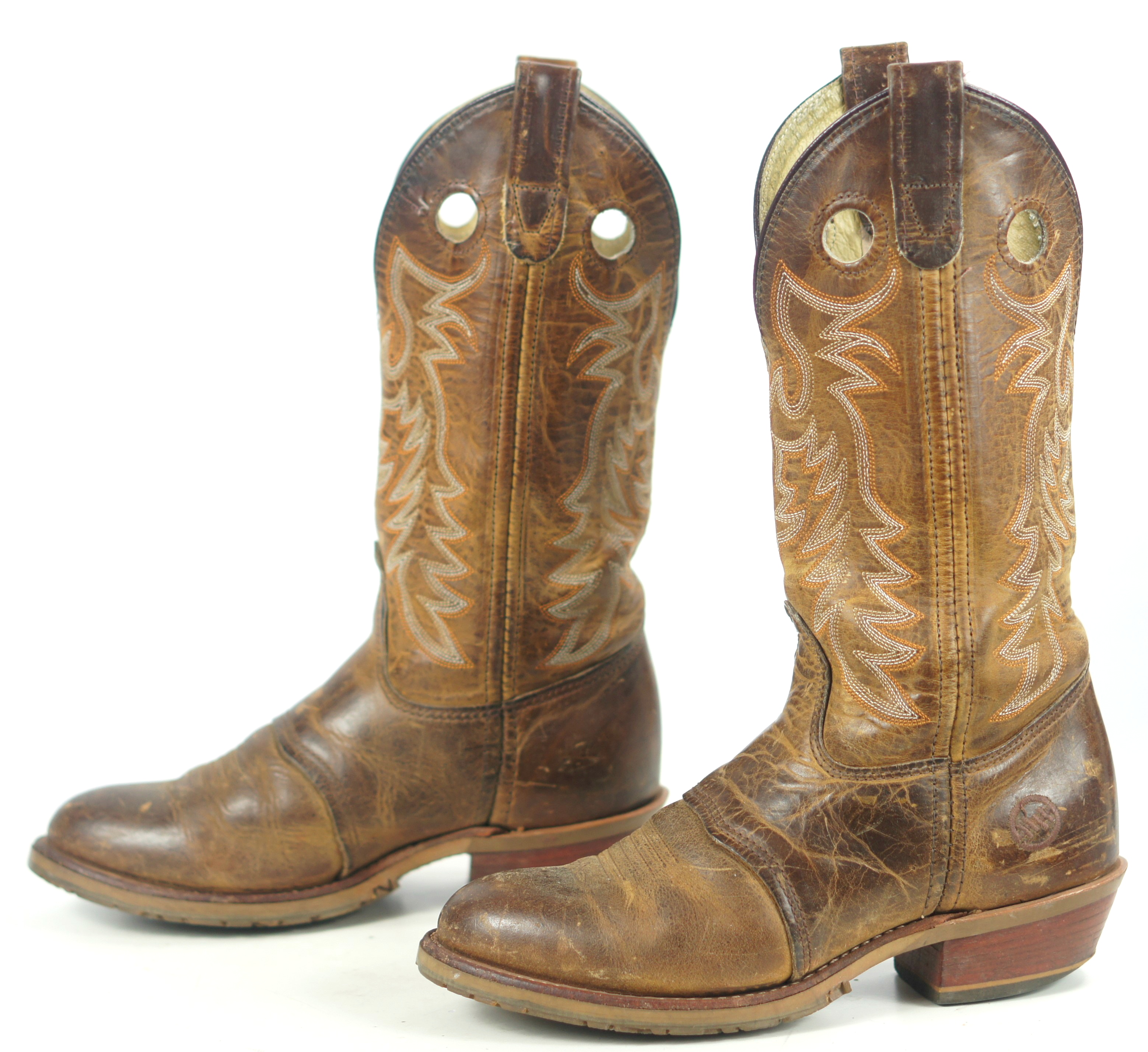 Double-H Ice Ultragel Brown Buckaroo Cowboy Western Boots US Made Women ...