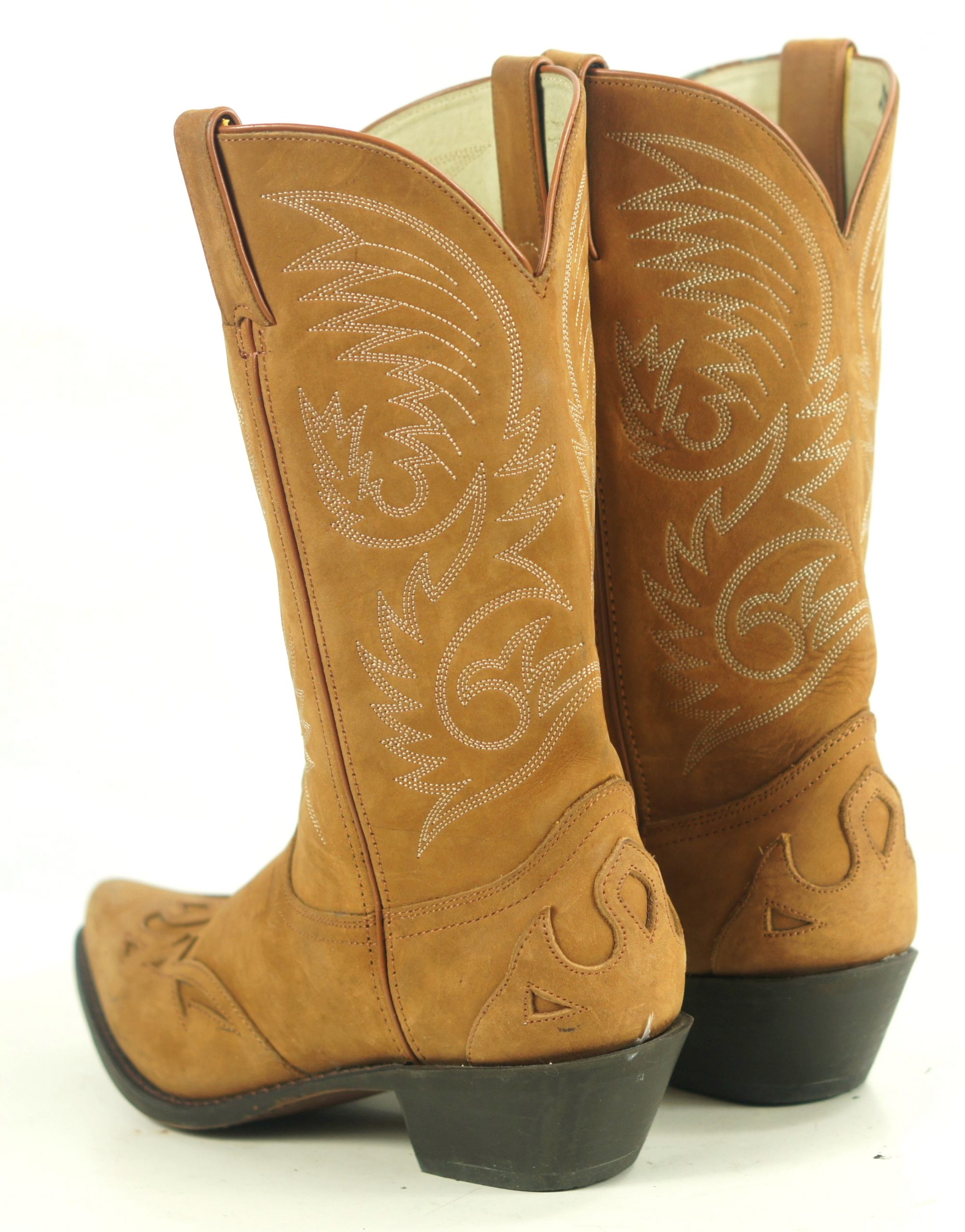 Durango RD5302 Brown Velvety Suede Wingtip Cowboy Western Boots Women's