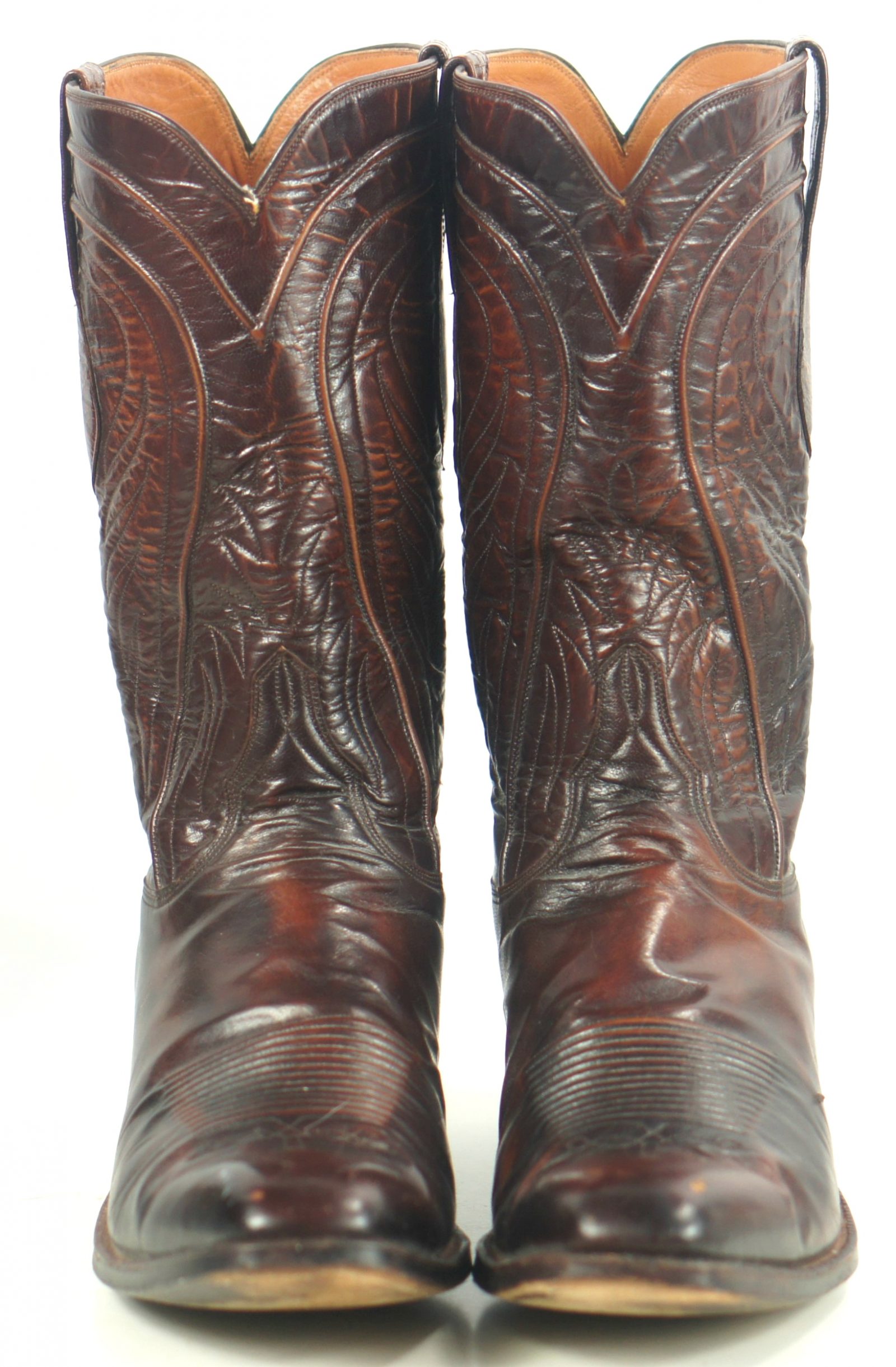 lucchese-san-antonio-vintage-80s-us-made-brown-cowboy-boots-french-toe